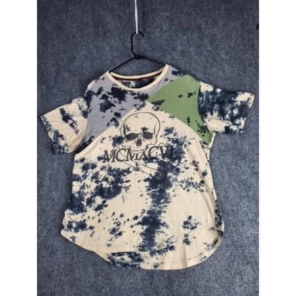 Enyce Dye Skull MCMXCVI Tshirt Men Sz L Multicolor Streetwear Casual Punk Grunge - Picture 1 of 10